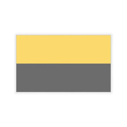 Flag of Saxony Anhalt Germany - STICKER Vinyl Kiss-Cut Decal 2 Inch Transparent - The Sticker Space