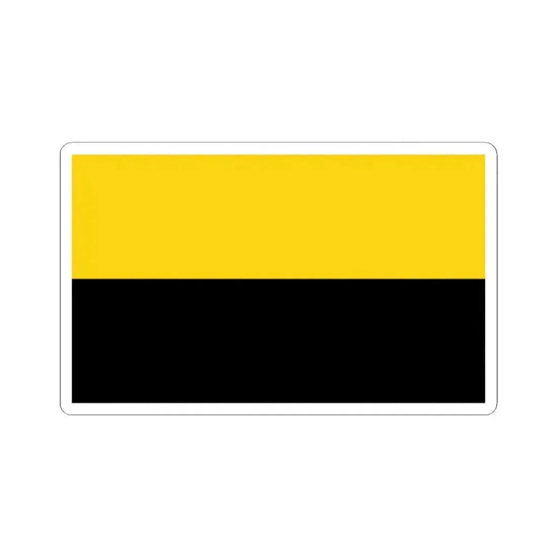 Flag of Saxony Anhalt Germany - STICKER Vinyl Kiss-Cut Decal 2 Inch White - The Sticker Space