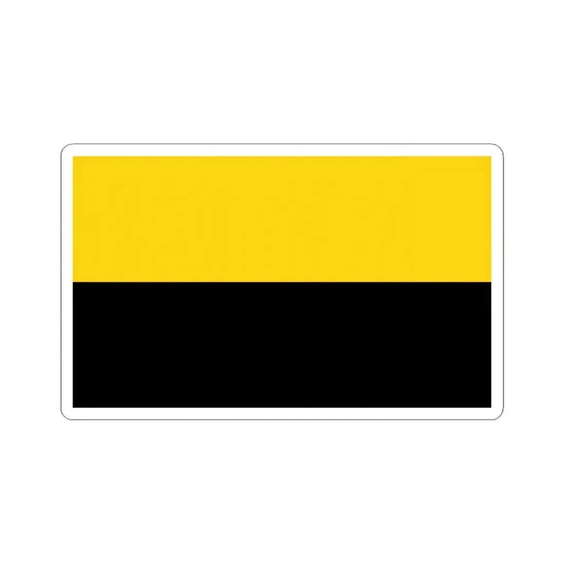 Flag of Saxony Anhalt Germany - STICKER Vinyl Kiss-Cut Decal 3 Inch White - The Sticker Space