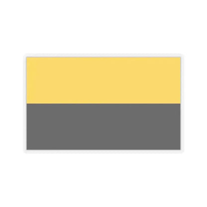 Flag of Saxony Anhalt Germany - STICKER Vinyl Kiss-Cut Decal 4 Inch Transparent - The Sticker Space