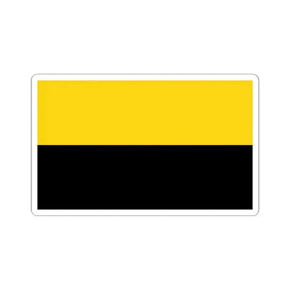 Flag of Saxony Anhalt Germany - STICKER Vinyl Kiss-Cut Decal 6 Inch White - The Sticker Space