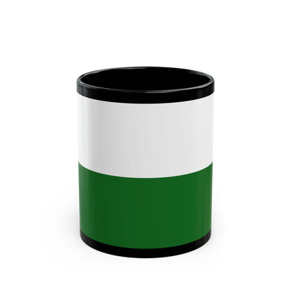 Flag of Saxony Germany - Black Coffee Mug-11oz-The Sticker Space