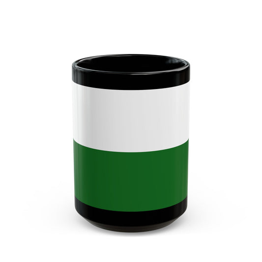 Flag of Saxony Germany - Black Coffee Mug-15oz-The Sticker Space