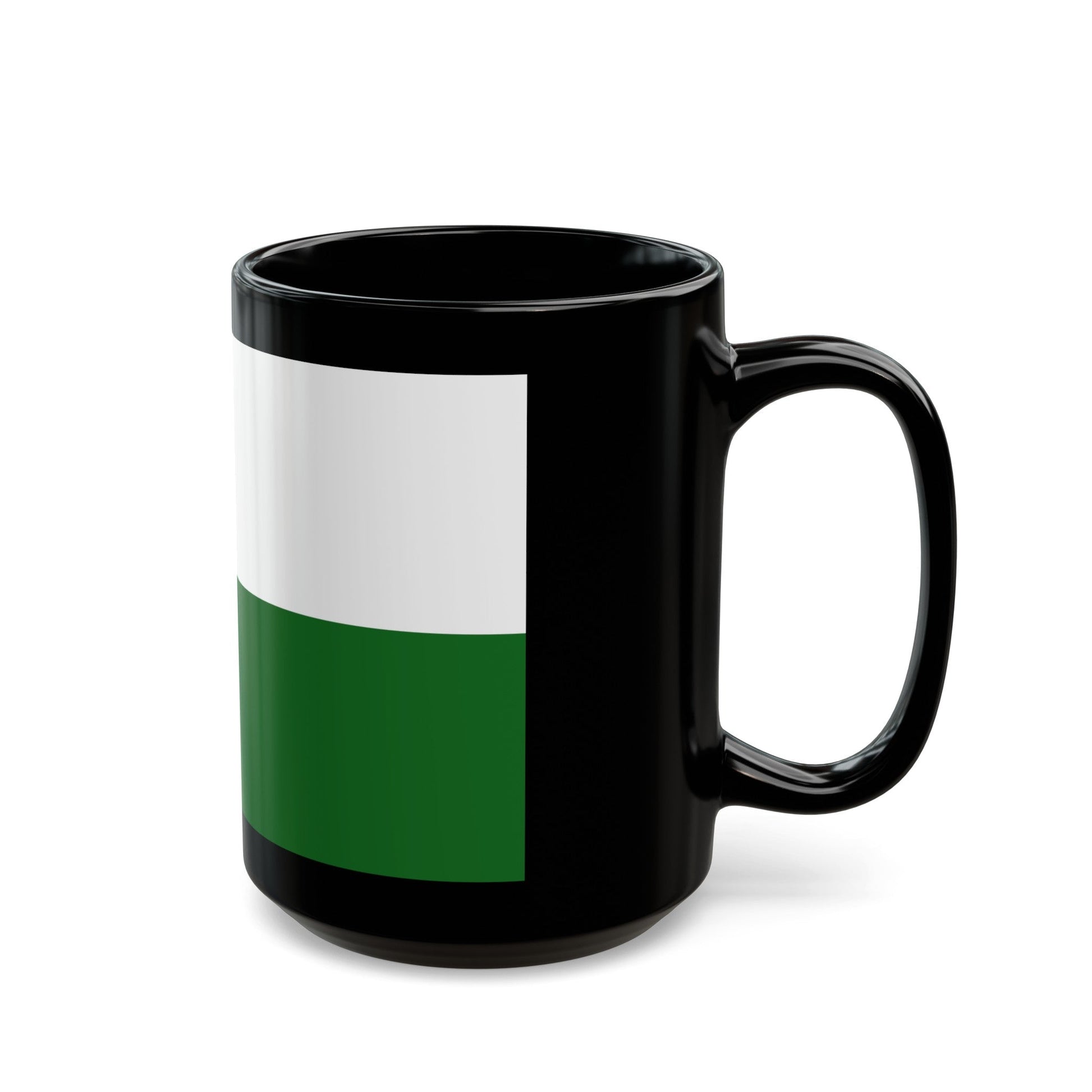 Flag of Saxony Germany - Black Coffee Mug-The Sticker Space