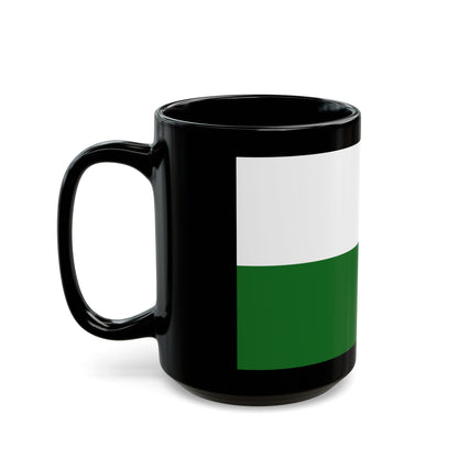 Flag of Saxony Germany - Black Coffee Mug-The Sticker Space