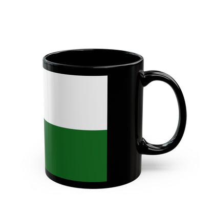 Flag of Saxony Germany - Black Coffee Mug-The Sticker Space