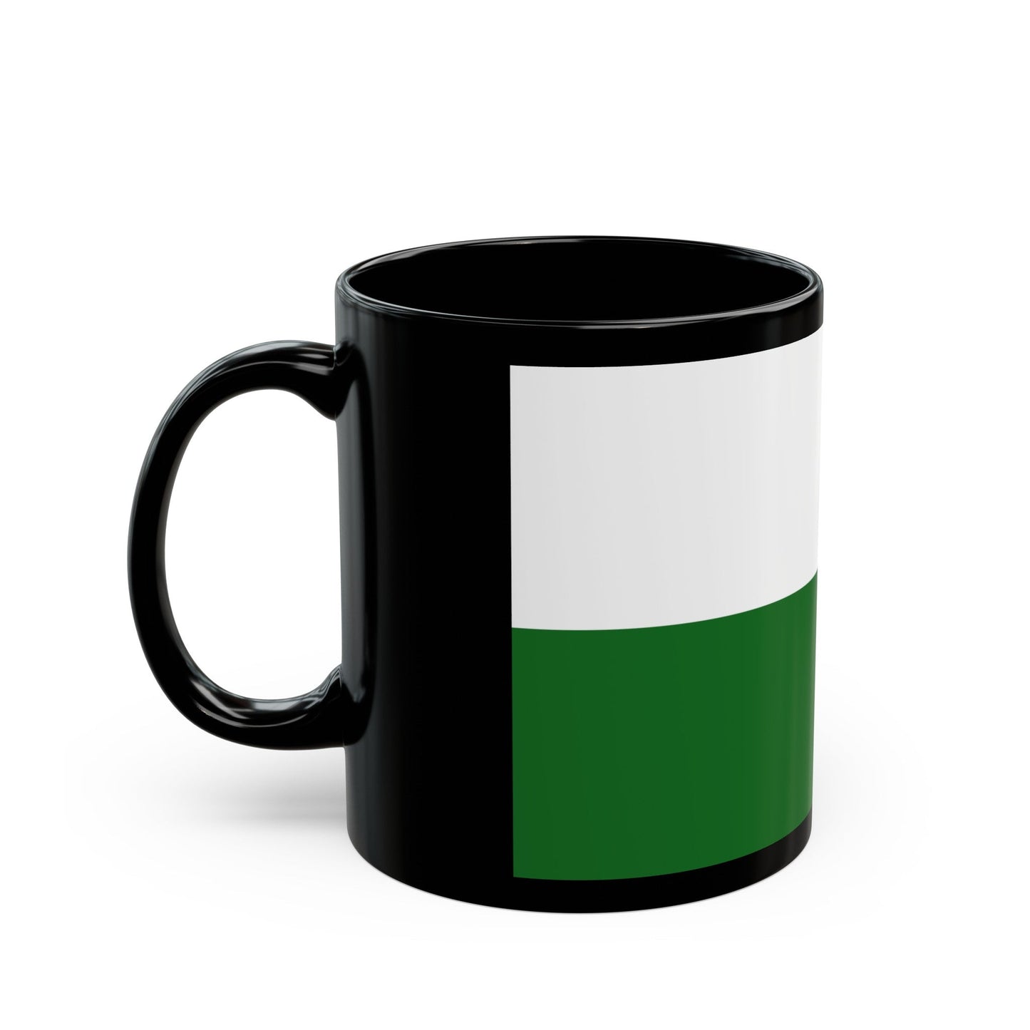 Flag of Saxony Germany - Black Coffee Mug-The Sticker Space