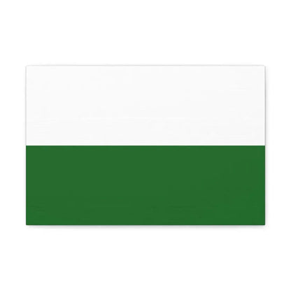 Flag of Saxony Germany - Canvas Wall Art 18″ x 12″ 1.25" - The Sticker Space