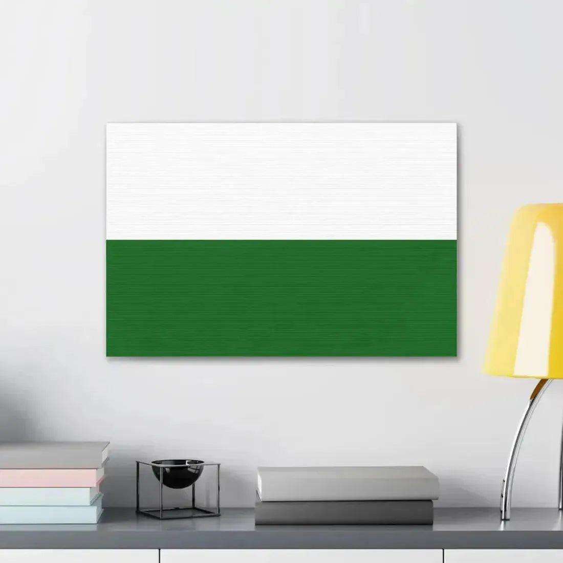 Flag of Saxony Germany - Canvas Wall Art - The Sticker Space