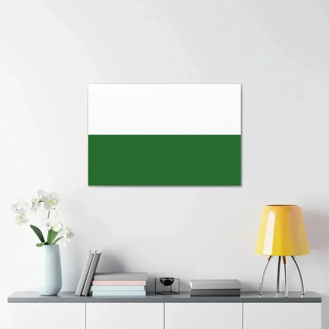 Flag of Saxony Germany - Canvas Wall Art - The Sticker Space