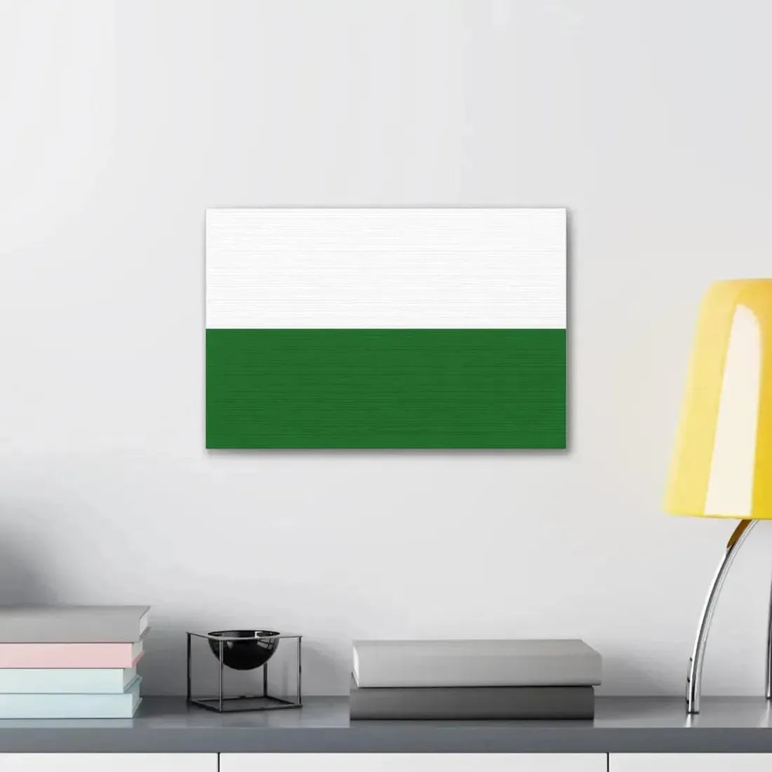 Flag of Saxony Germany - Canvas Wall Art - The Sticker Space