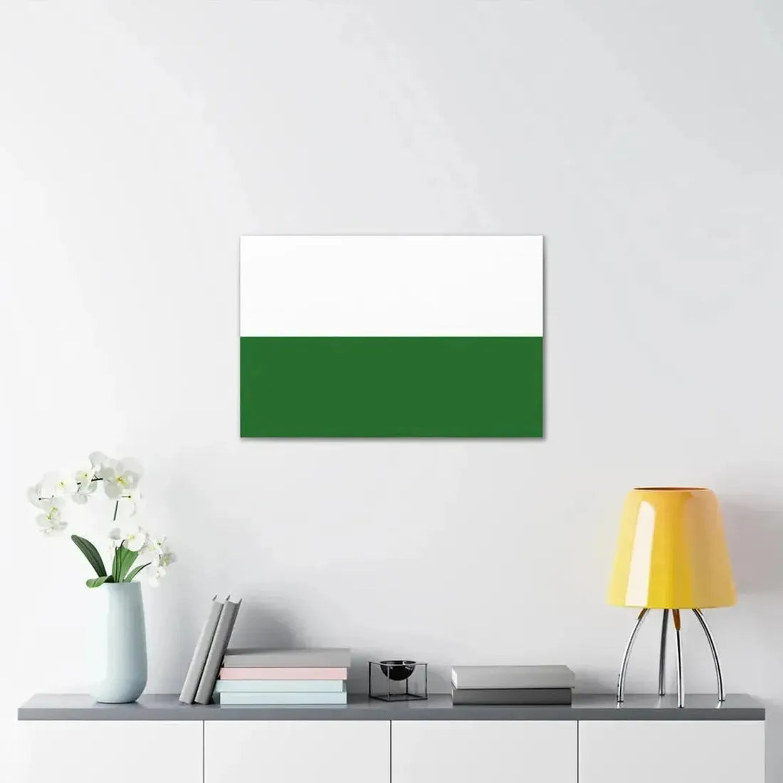 Flag of Saxony Germany - Canvas Wall Art - The Sticker Space