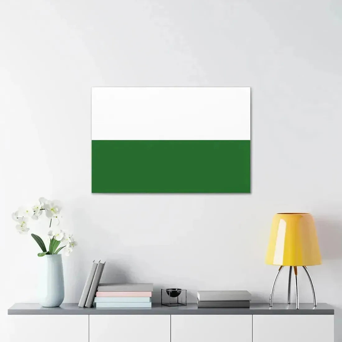 Flag of Saxony Germany - Canvas Wall Art - The Sticker Space