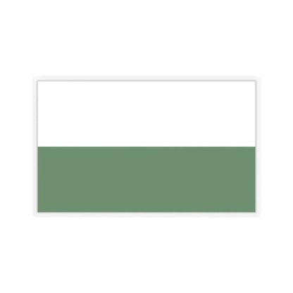 Flag of Saxony Germany - STICKER Vinyl Kiss-Cut Decal 2 Inch Transparent - The Sticker Space