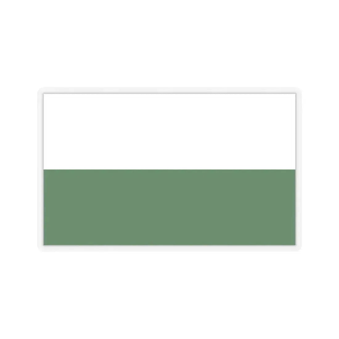 Flag of Saxony Germany - STICKER Vinyl Kiss-Cut Decal 3 Inch Transparent - The Sticker Space