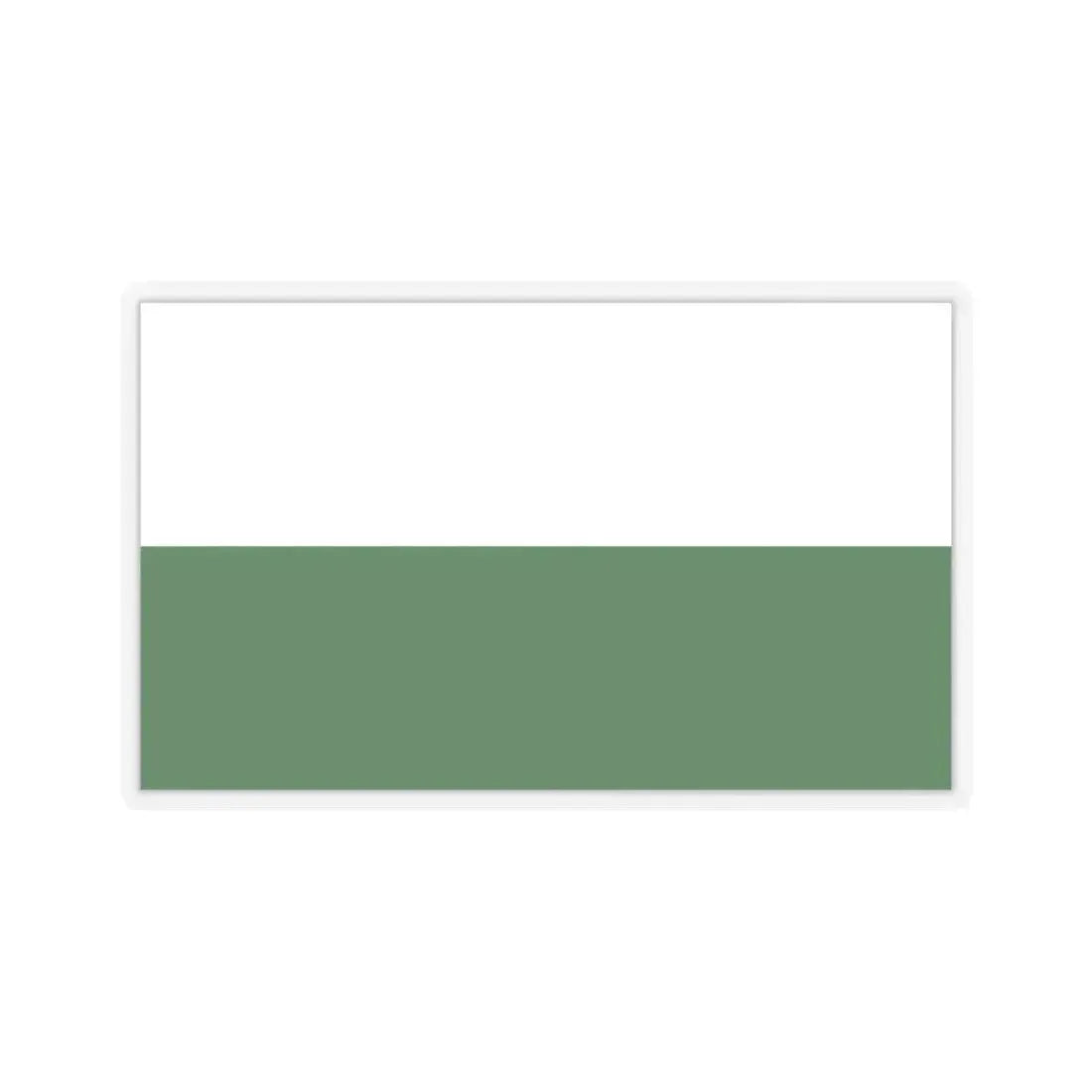 Flag of Saxony Germany - STICKER Vinyl Kiss-Cut Decal 4 Inch Transparent - The Sticker Space