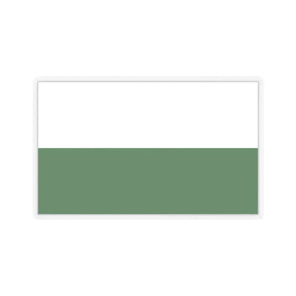 Flag of Saxony Germany - STICKER Vinyl Kiss-Cut Decal 4 Inch Transparent - The Sticker Space