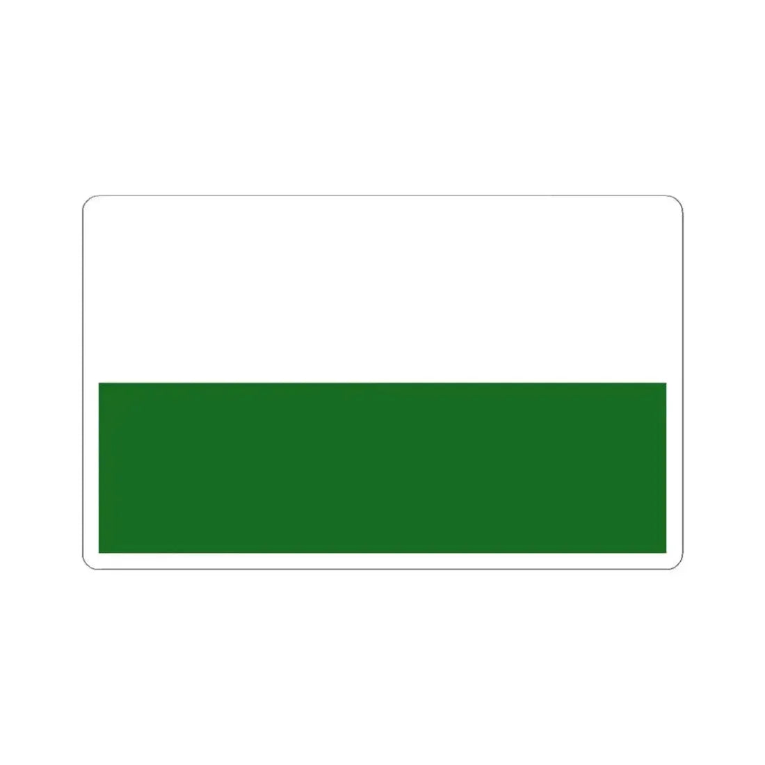 Flag of Saxony Germany - STICKER Vinyl Kiss-Cut Decal 4 Inch White - The Sticker Space