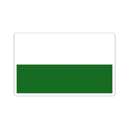 Flag of Saxony Germany - STICKER Vinyl Kiss-Cut Decal 4 Inch White - The Sticker Space