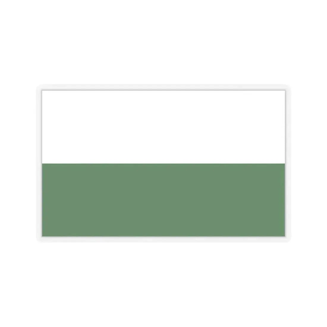 Flag of Saxony Germany - STICKER Vinyl Kiss-Cut Decal 6 Inch Transparent - The Sticker Space