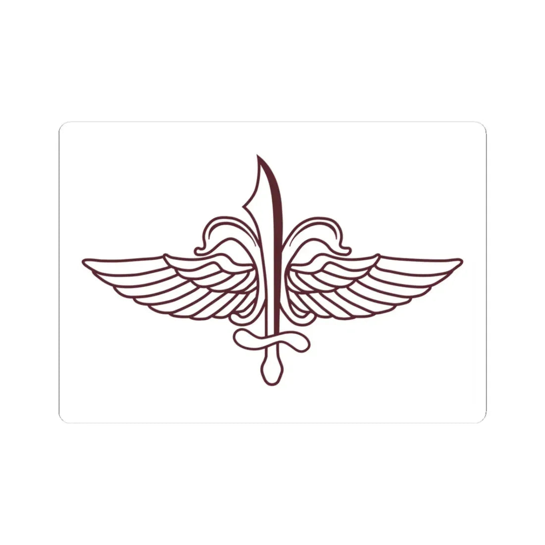 Flag of Sayeret Matkal (Israel) STICKER Vinyl Kiss-Cut Decal 3 Inch White - The Sticker Space