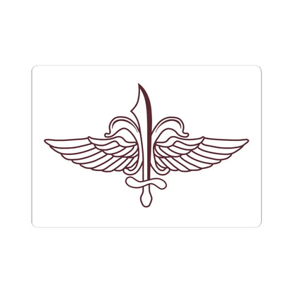 Flag of Sayeret Matkal (Israel) STICKER Vinyl Kiss-Cut Decal 4 Inch White - The Sticker Space