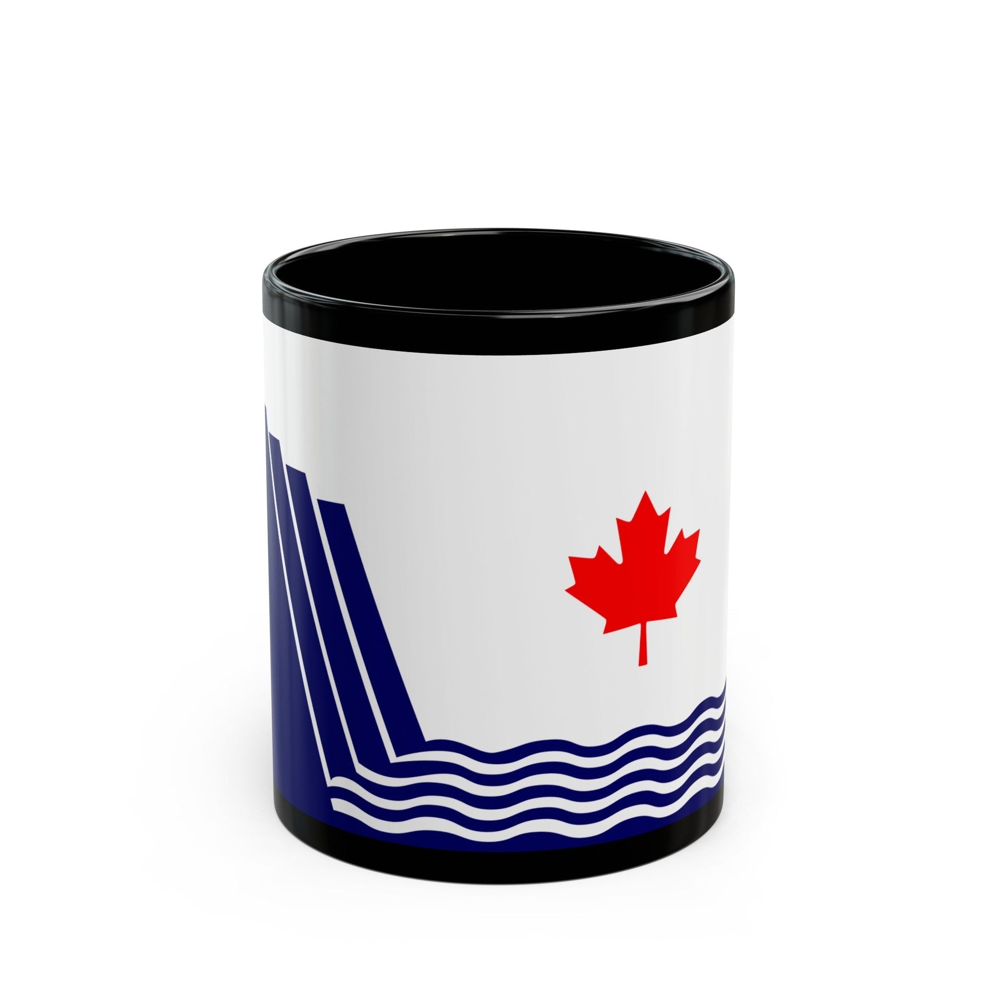 Flag of Scarborough Ontario Canada - Black Coffee Mug-11oz-The Sticker Space