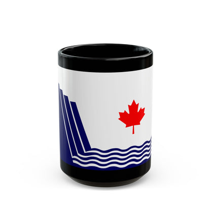 Flag of Scarborough Ontario Canada - Black Coffee Mug-15oz-The Sticker Space