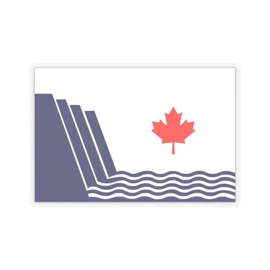 Flag of Scarborough Ontario Canada - STICKER Vinyl Kiss-Cut Decal 2 Inch Transparent - The Sticker Space