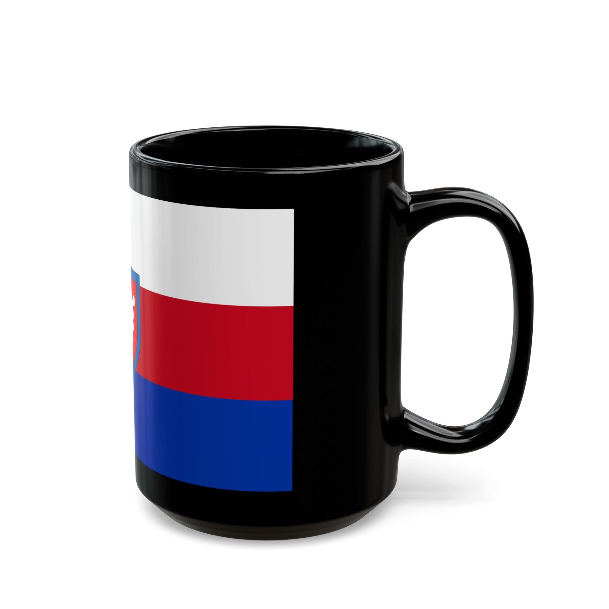 Flag of Schaumburg Germany - Black Coffee Mug-The Sticker Space