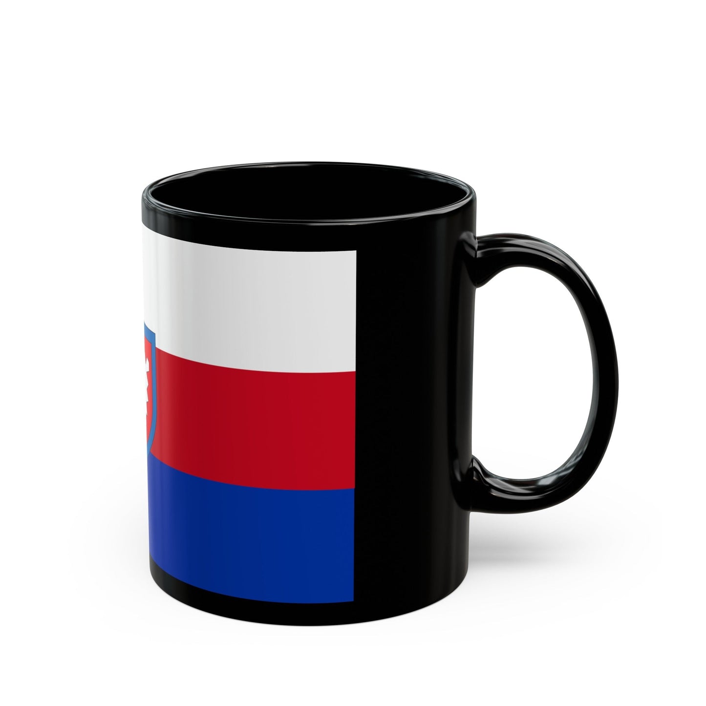 Flag of Schaumburg Germany - Black Coffee Mug-The Sticker Space