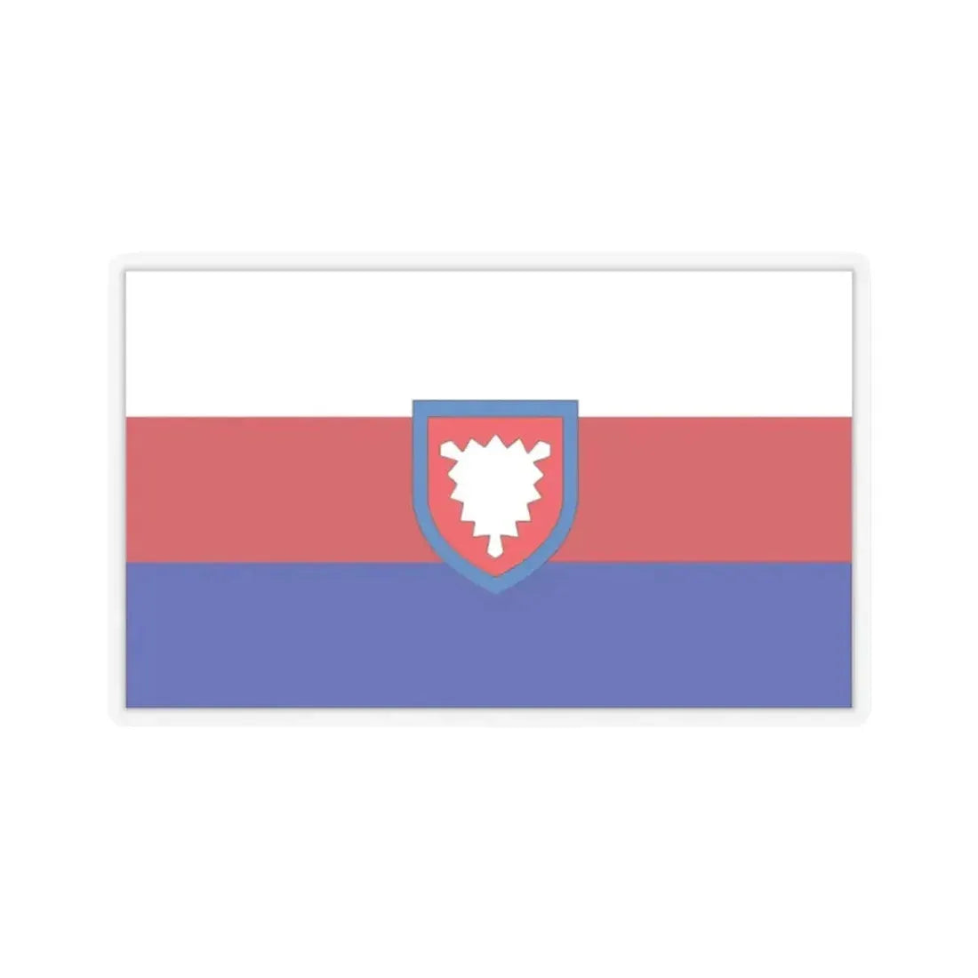 Flag of Schaumburg Germany - STICKER Vinyl Kiss-Cut Decal 2 Inch Transparent - The Sticker Space