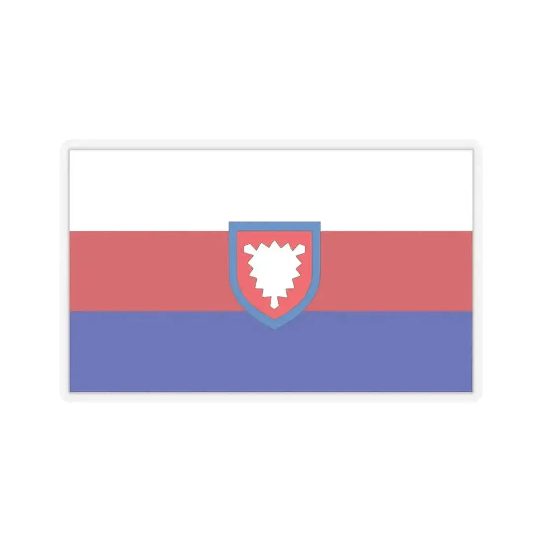 Flag of Schaumburg Germany - STICKER Vinyl Kiss-Cut Decal 4 Inch Transparent - The Sticker Space