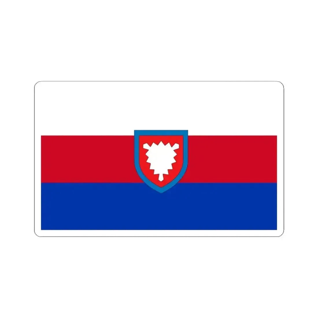 Flag of Schaumburg Germany - STICKER Vinyl Kiss-Cut Decal 4 Inch White - The Sticker Space