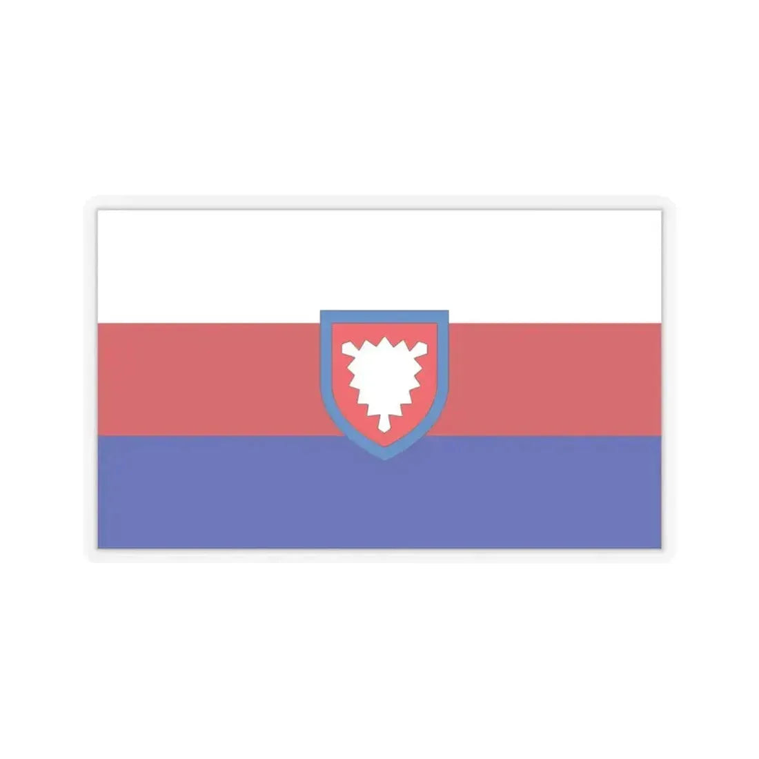 Flag of Schaumburg Germany - STICKER Vinyl Kiss-Cut Decal 6 Inch Transparent - The Sticker Space