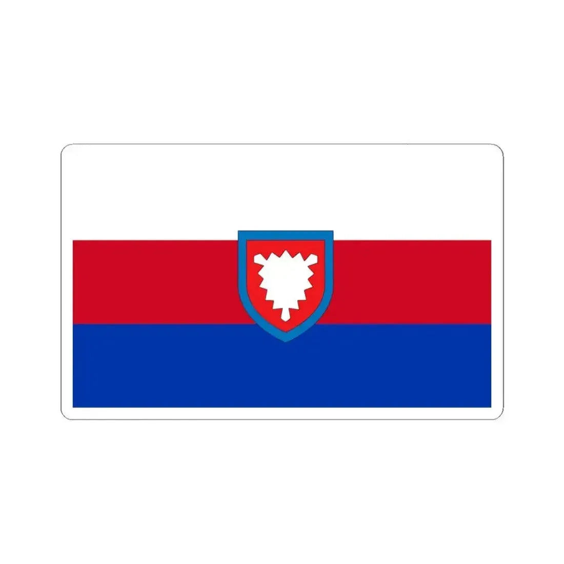 Flag of Schaumburg Germany - STICKER Vinyl Kiss-Cut Decal 6 Inch White - The Sticker Space