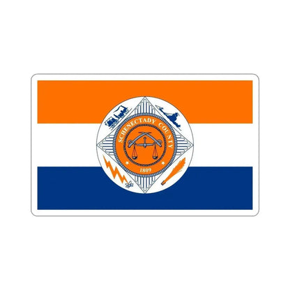 Flag of Schenectady County New York STICKER Vinyl Die-Cut Decal - The Sticker Space