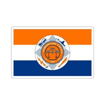Flag of Schenectady County New York STICKER Vinyl Die-Cut Decal - The Sticker Space
