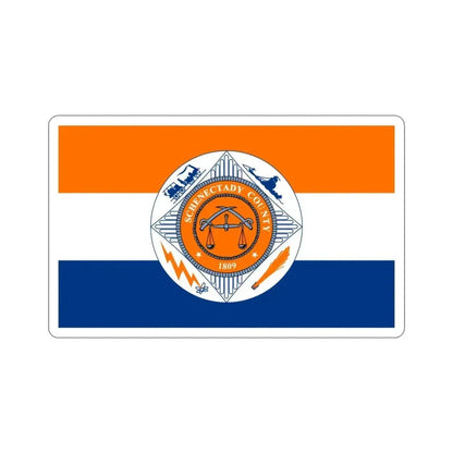 Flag of Schenectady County New York STICKER Vinyl Die-Cut Decal - The Sticker Space