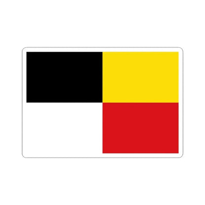 Flag of Schilde (Belgium) STICKER Vinyl Kiss-Cut Decal 3 Inch White - The Sticker Space
