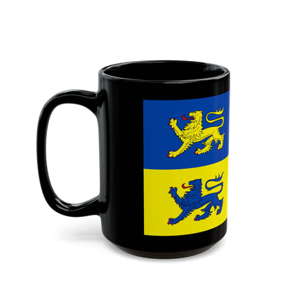 Flag of Schleswig Flensburg Germany - Black Coffee Mug-The Sticker Space