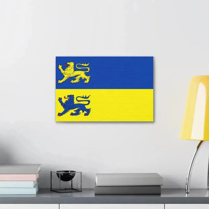 Flag of Schleswig Flensburg Germany - Canvas Wall Art - The Sticker Space