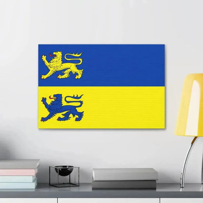 Flag of Schleswig Flensburg Germany - Canvas Wall Art - The Sticker Space