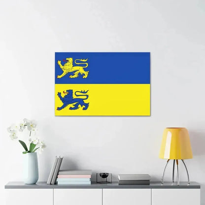 Flag of Schleswig Flensburg Germany - Canvas Wall Art - The Sticker Space