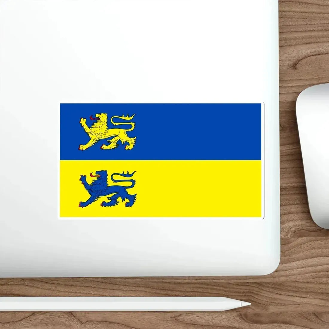 Flag of Schleswig Flensburg Germany STICKER Vinyl Die-Cut Decal - The Sticker Space