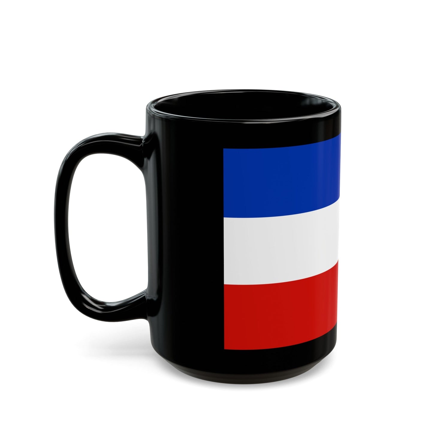 Flag of Schleswig Holstein Germany - Black Coffee Mug-The Sticker Space