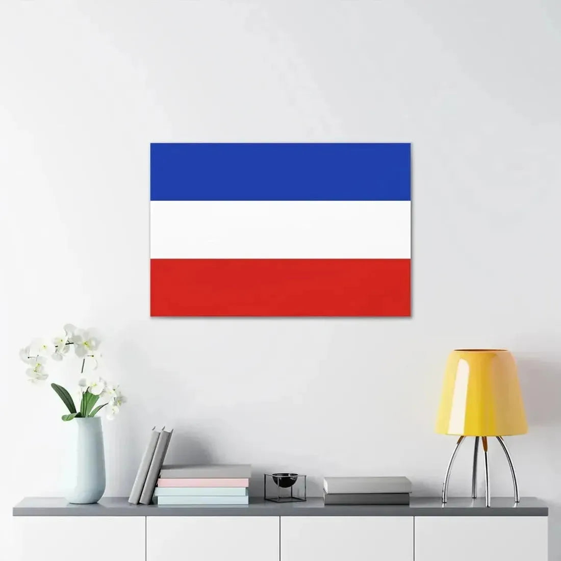 Flag of Schleswig Holstein Germany - Canvas Wall Art - The Sticker Space