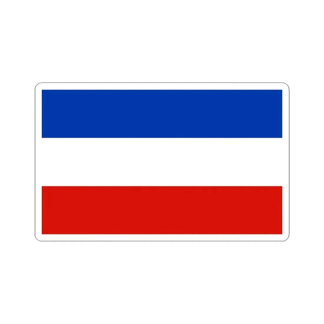 Flag of Schleswig Holstein Germany - STICKER Vinyl Kiss-Cut Decal 3 Inch White - The Sticker Space