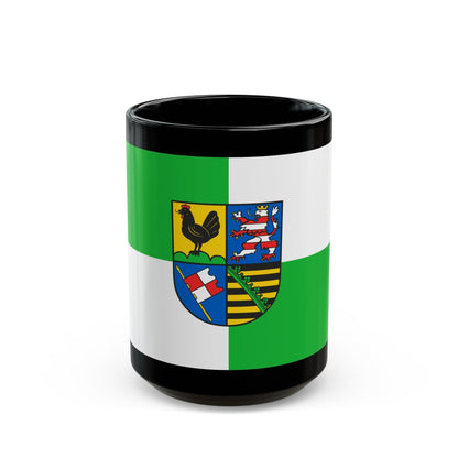 Flag of Schmalkalden Meiningen Germany - Black Coffee Mug-15oz-The Sticker Space