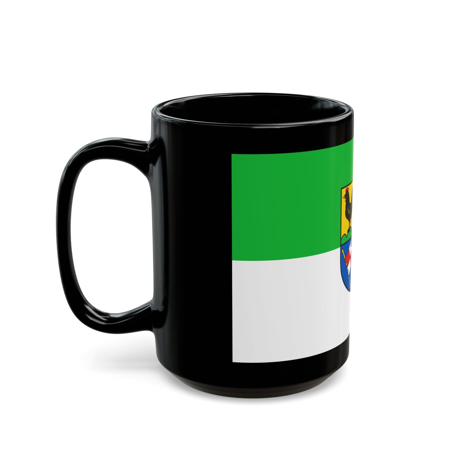 Flag of Schmalkalden Meiningen Germany - Black Coffee Mug-The Sticker Space